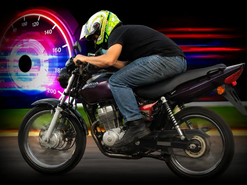 Imagem da moto +200km/h